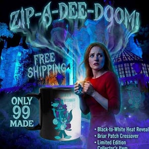 Zip-A-Dee-Doom Ghostly Critters Magic Mug – Splash & Mansion Crossover Find Your Laughing Place in the Afterlife Color-Changing Collector's