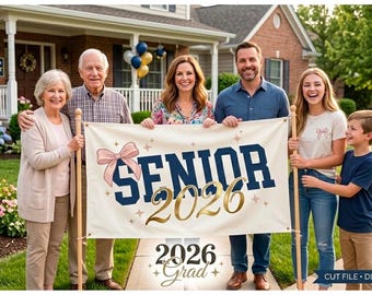 Senior 2026 SVG, Class of 2026 SVG, Coquette Bow Graduation Shirt Design, High School Senior 2026 Png, Senior Mom Svg, Varsity Grad Cut File