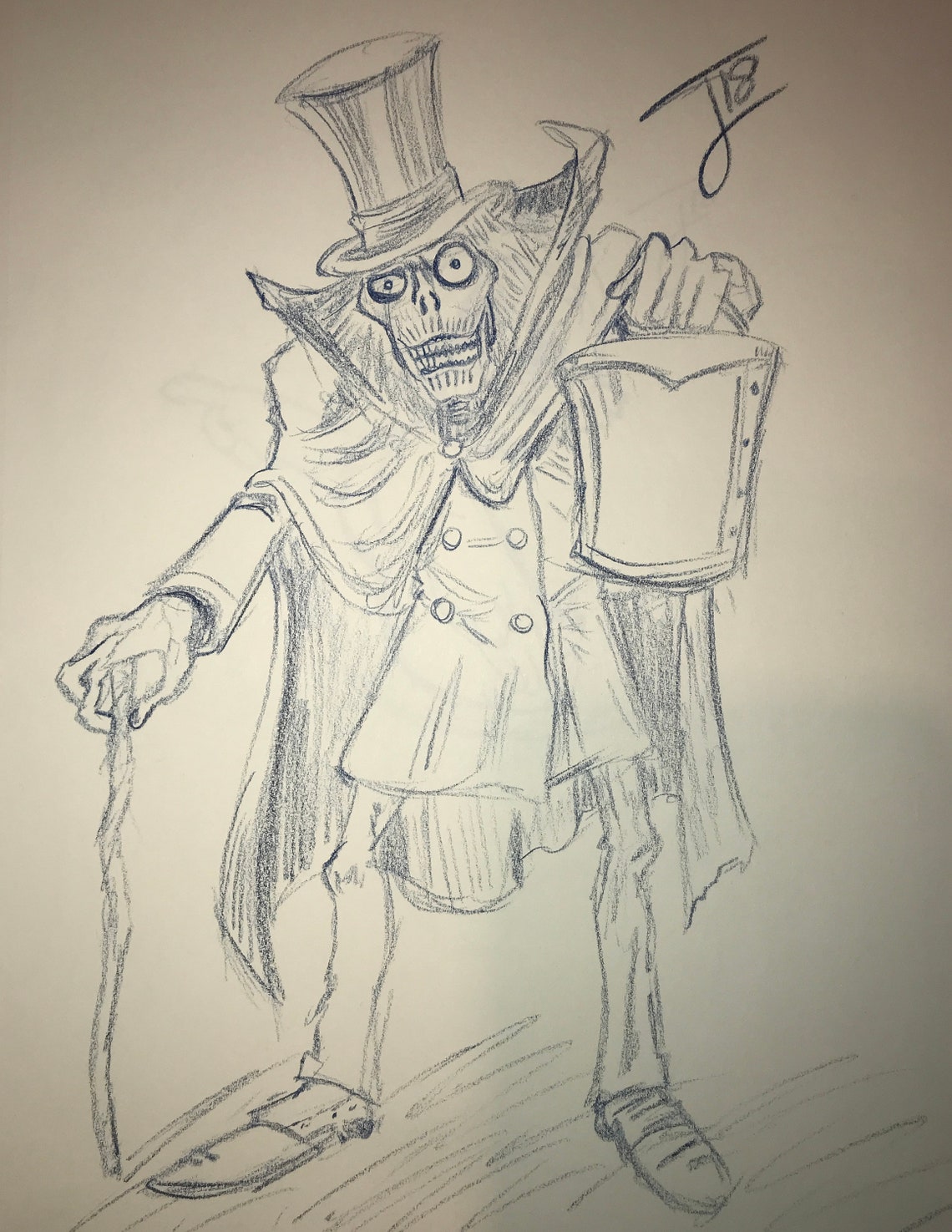 Hat Box Ghost Haunted Mansion Disney Art Coloring Pages Sheets | Etsy