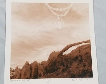 Arches National Park Signed Original Sepia Photograph / Photogram