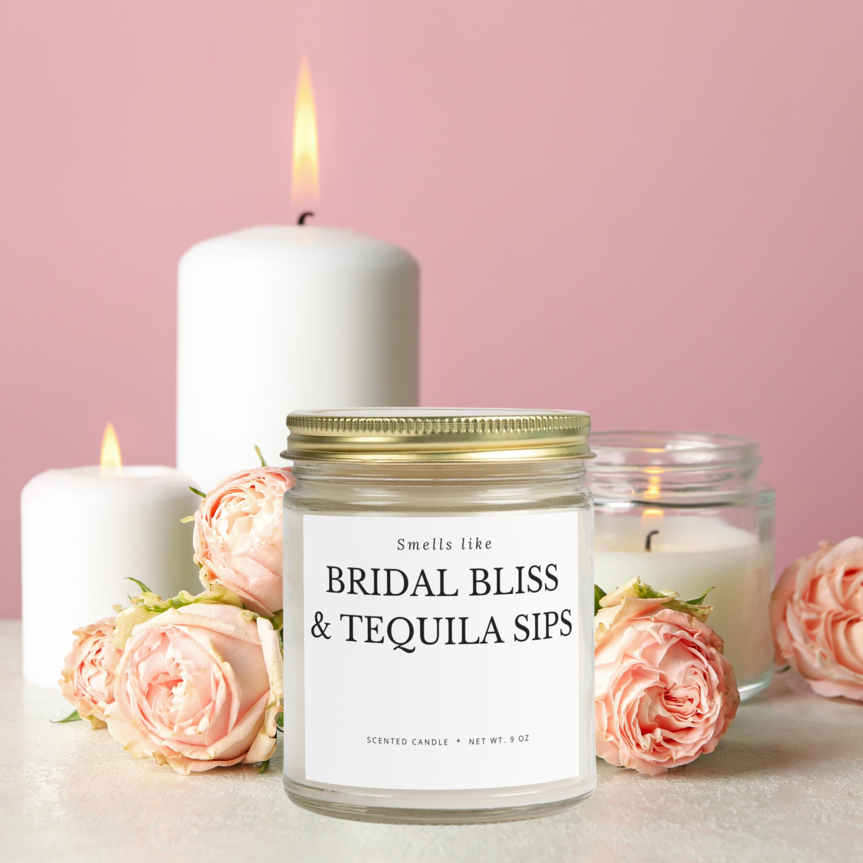 Bachelorette Party Wedding Candle Gift, Newly Engaged Gift, Custom Candle Personalized Gifts, Bridesmaid Gifts, Personalized Candle