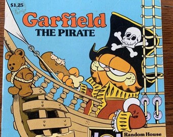 Vintage 1982 Garfield The Pirate Book Jim Davis Comic
