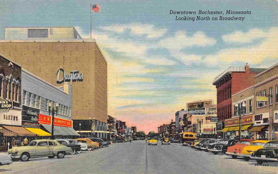 Broadway Dayton Woolworth Stores Cars Rochester Minnesota Etsy