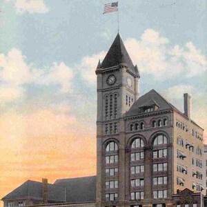 Illinois Central Railroad Depot Chicago IL 1913 cartolina