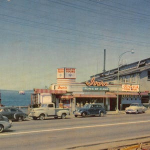 Ivar Clams Restaurant Fish Bar Pier 54 Seattle Washington 1950 Carte postale