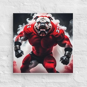 Georgia-Inspired AI Art Canvas