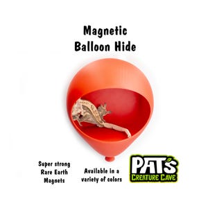 Balloon Creature Magnetic Reptile Hide – Gecko Enclosure Decor