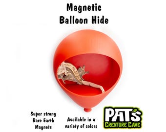 Balloon Creature Magnetic Reptile Hide – Gecko Enclosure Decor