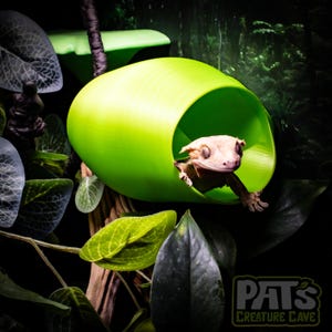 Large Side Hide Magnetic Gecko Creature Cave - Reptile Cave Hide - Gecko enclosure decor - Lizard Habitat accessories - Multiple Colors