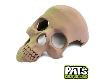 Skull Hide 3D printed reptile, gecko, spider, snake enclosure enrichment decoration