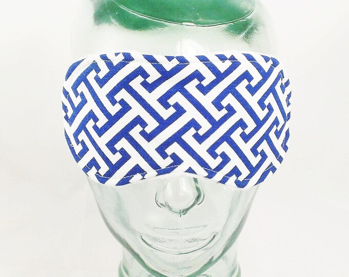 Greek Key Sleep Mask Mens Eye Mask Sleeping Mask Women Gifts Etsy