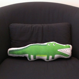 Alligator Throw Pillow crocodile decorative pillow gator louisiana florida gators