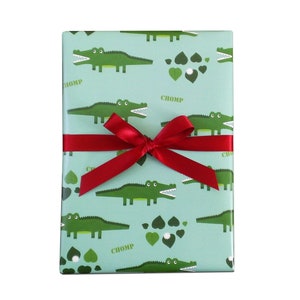 Alligator Wrapping Paper sheets, crocodile gift wrap, florida gators, louisiana, animal art, gift wrapping paper, scrapbook paper, green