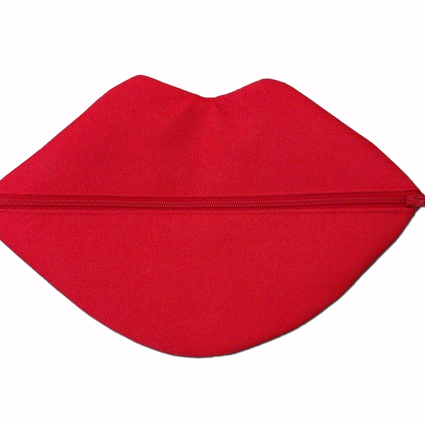 Lipstick Case Lip Pouch Lipstick Storage Lipstick Organizer Lipstick Bag Red Lips Makeup Bag Purse Organizer Bachelorette Gift Bridal Shower