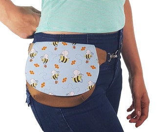 Honey Bees Hip Bag queen bee fanny pack save the bees belt bag vegan gift belt pouch nature lover gift