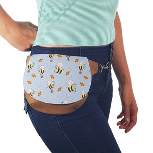 Honey Bees Hip Bag queen bee fanny pack save the bees belt bag vegan gift belt pouch nature lover gift