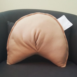 Fortune Cookie Plush Pillow: Kawaii Chinese Food Decor