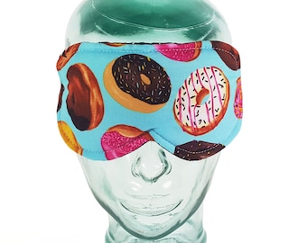 Donut Sleep Mask Doughnuts eye mask donut birthday sleeping mask dessert blindfold baker gift travel accessories funny travel gifts