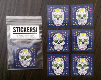 Day of the Dead STICKERS Planner Labels Envelope Seals Dia De Los ...