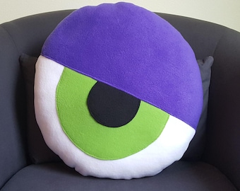 Eyeball Pillow, Halloween decor, eye plush, monster eyes, weird home decor, goth decor, witch decor, spooky couch decor, gothic pillow, cute