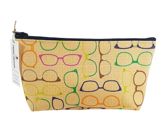Glasses Cosmetic Pouch Shaving Toiletry Bag