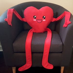Heart Pillow, Valentines day gift, love home decor, throw pillow, anniversary gift, heart cushion, funny pillows, kids room decor, kawaii