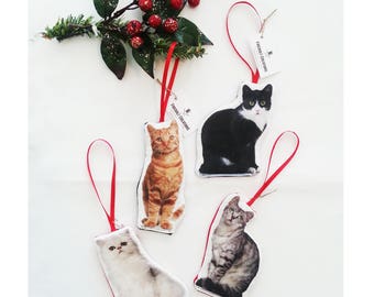 Cat Christmas Ornament cat ornament cat xmas ornament cat decoration cat owner gift crazy cat lady gift cat gift ideas cat lover girl funny