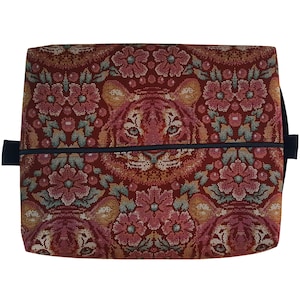 Tiger Toiletry Bag: Large Vegan Travel Organizer, Waterproof Canvas