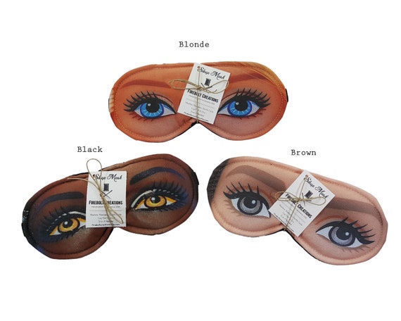  HEADMALL - Máscara para dormir, máscara de ojos para mujeres y  hombres, cubre ojos opacas para dormir, paquete de 2 vendas mejoradas,  súper suaves y cómodas, orejeras de algodón transpirable para