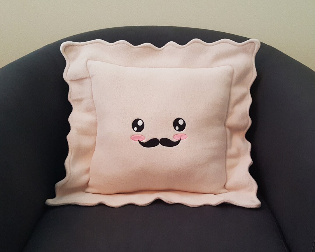 Ravioli Pillow, Food Throw Pillow, Pasta Gift, Dorm Decor, Italian Food