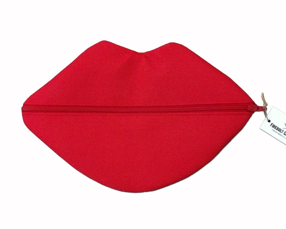 Lipstick Case Lip Pouch Lipstick Storage Lipstick Organizer Lipstick Bag  Red Lips Makeup Bag Purse Organizer Bachelorette Gift Bridal Shower 