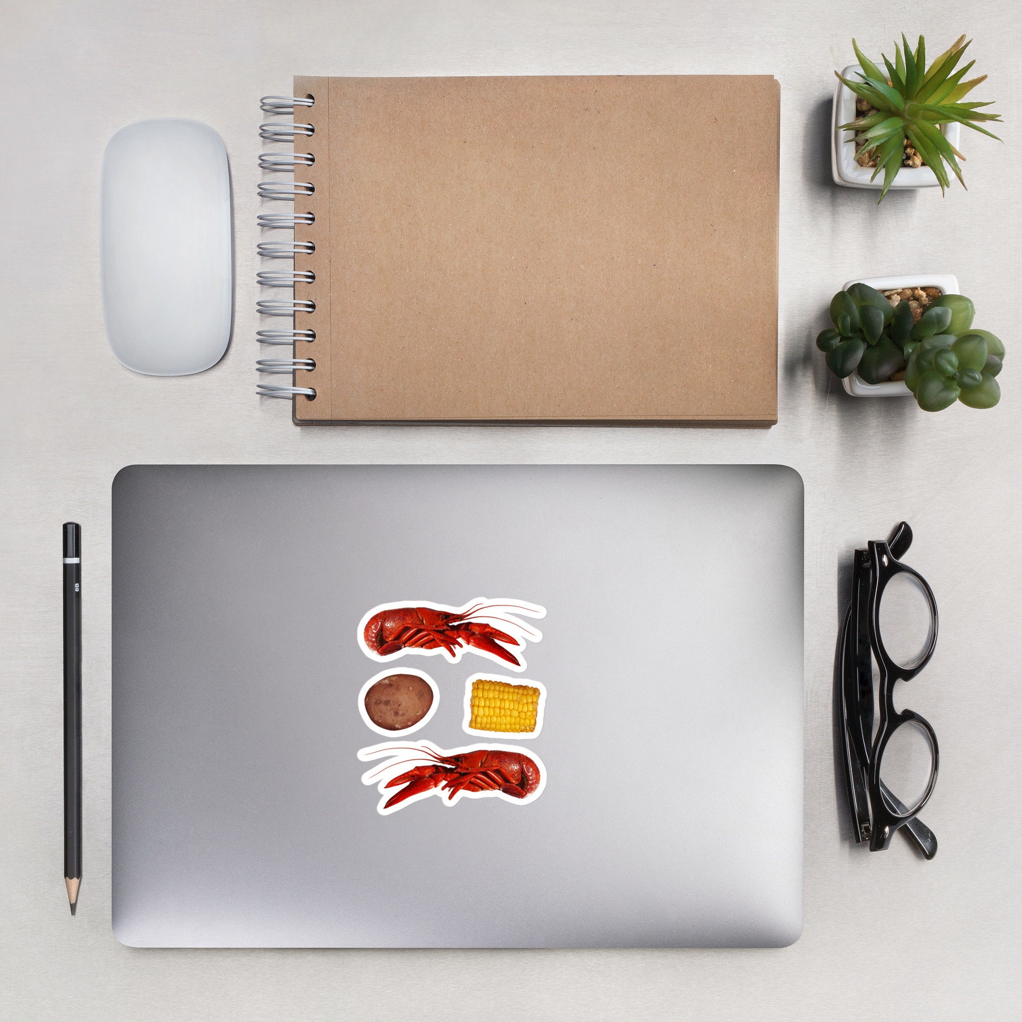 Crawfish Stickers, Cajun Food Stickers, Louisiana Stickers, New Orleans ...