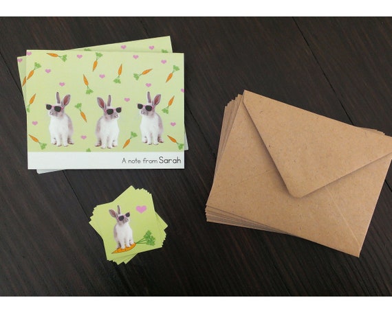 Personalisierte Grußkarten Hase Kaninchen Liebhaber Geschenk Ostern Geschenk Danke Karten Geburtstag Einladungen Personalisierte Stationäre Hase