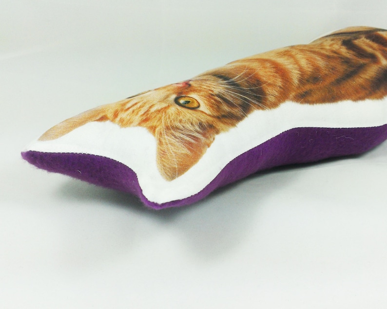 Orange Cat pillow cat lover gift pet pillow stuffed cat lady funny gift white elephant gift plush tabby cat mom image 3