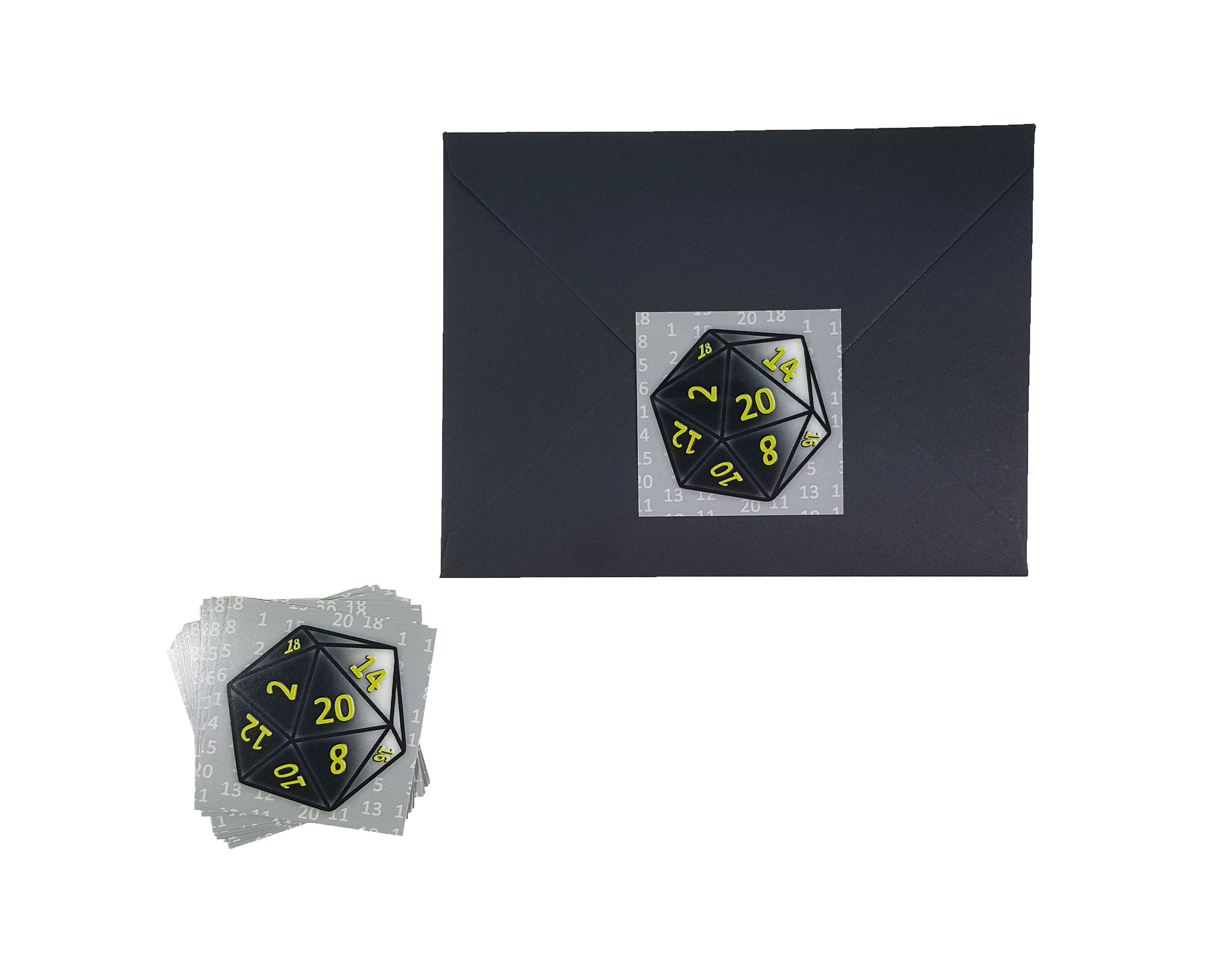D20 Stationary Polyhedral Dice Invitations Dnd Dice Thank You | Etsy
