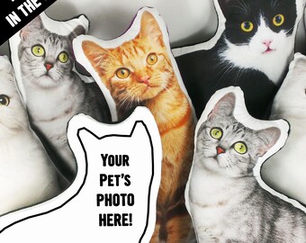 Buy Custom Pet Pillow: Personalized Cat or Dog Photo Plush Online