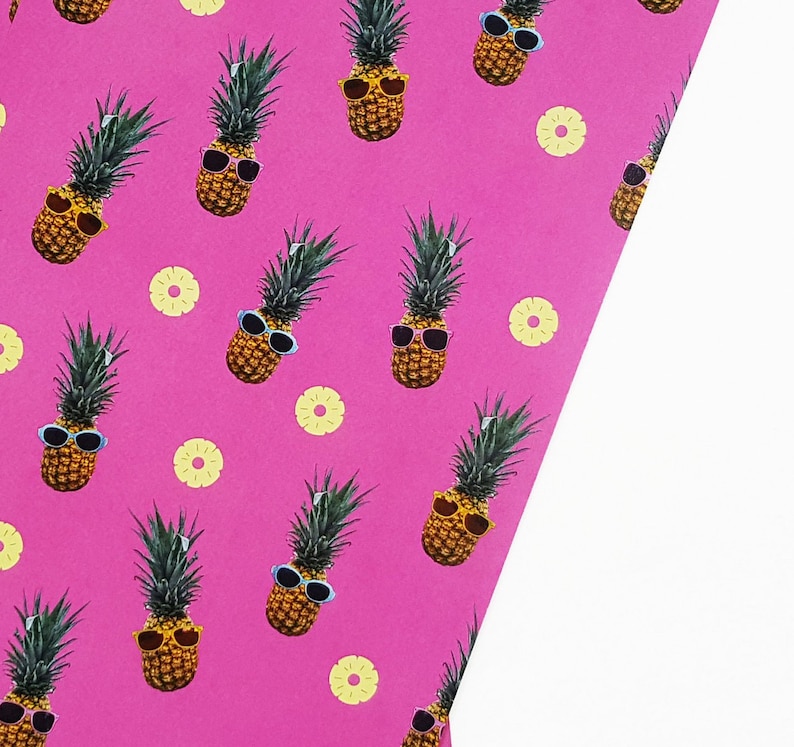 Pineapple Scrapbook Paper Beach Decoupage Paper Hawaiian Etsy