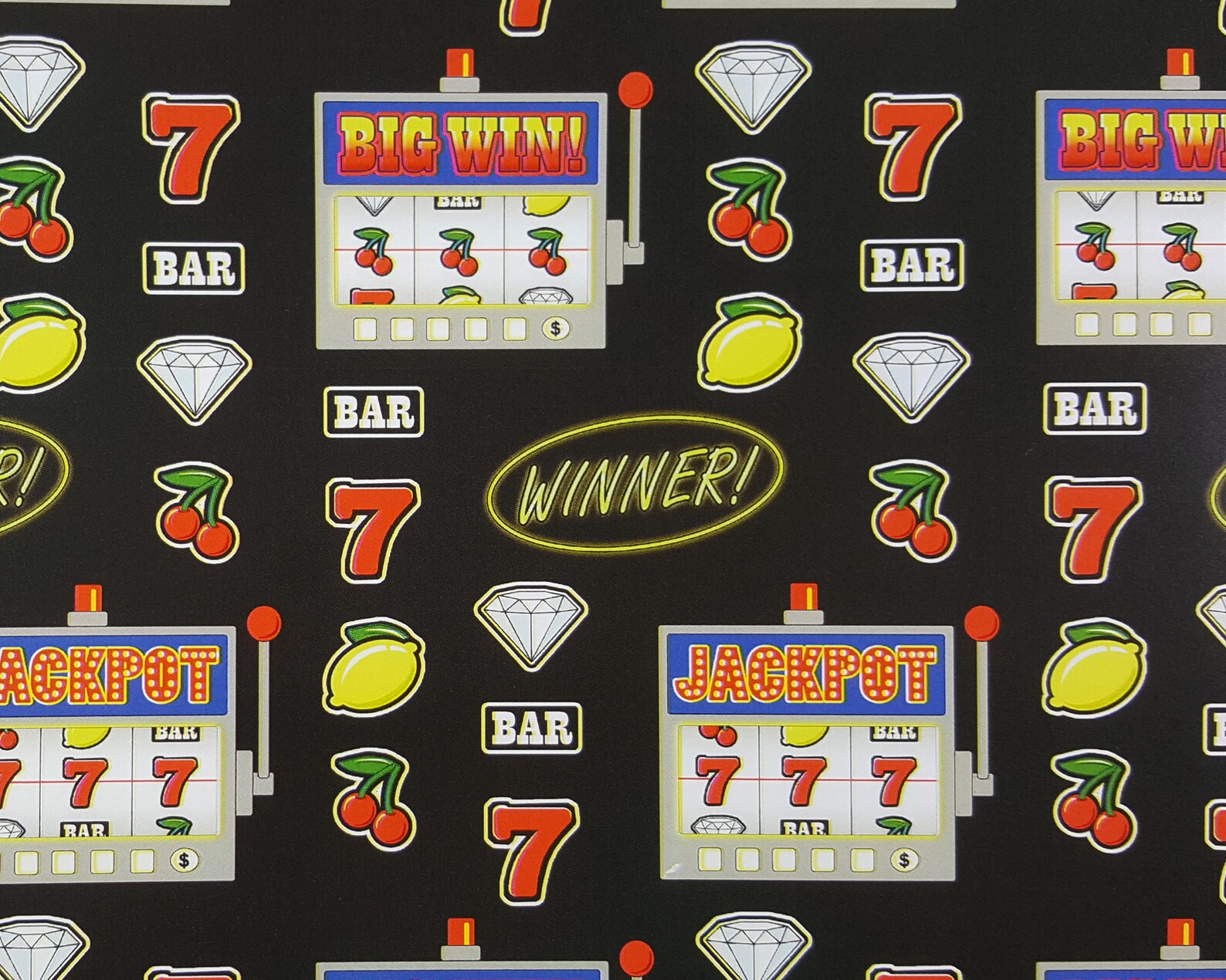 Casino Wrapping Paper Slot Machine Gift Wrap Las Vegas Poker Etsy