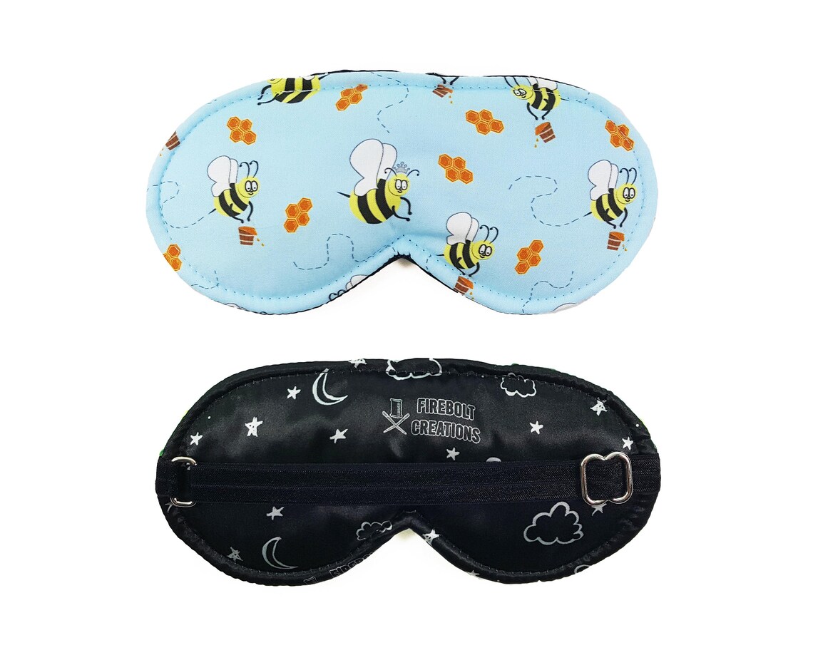 Honey Bees Eye Mask Queen Bee Sleep Mask Bee Gift Blindfold - Etsy