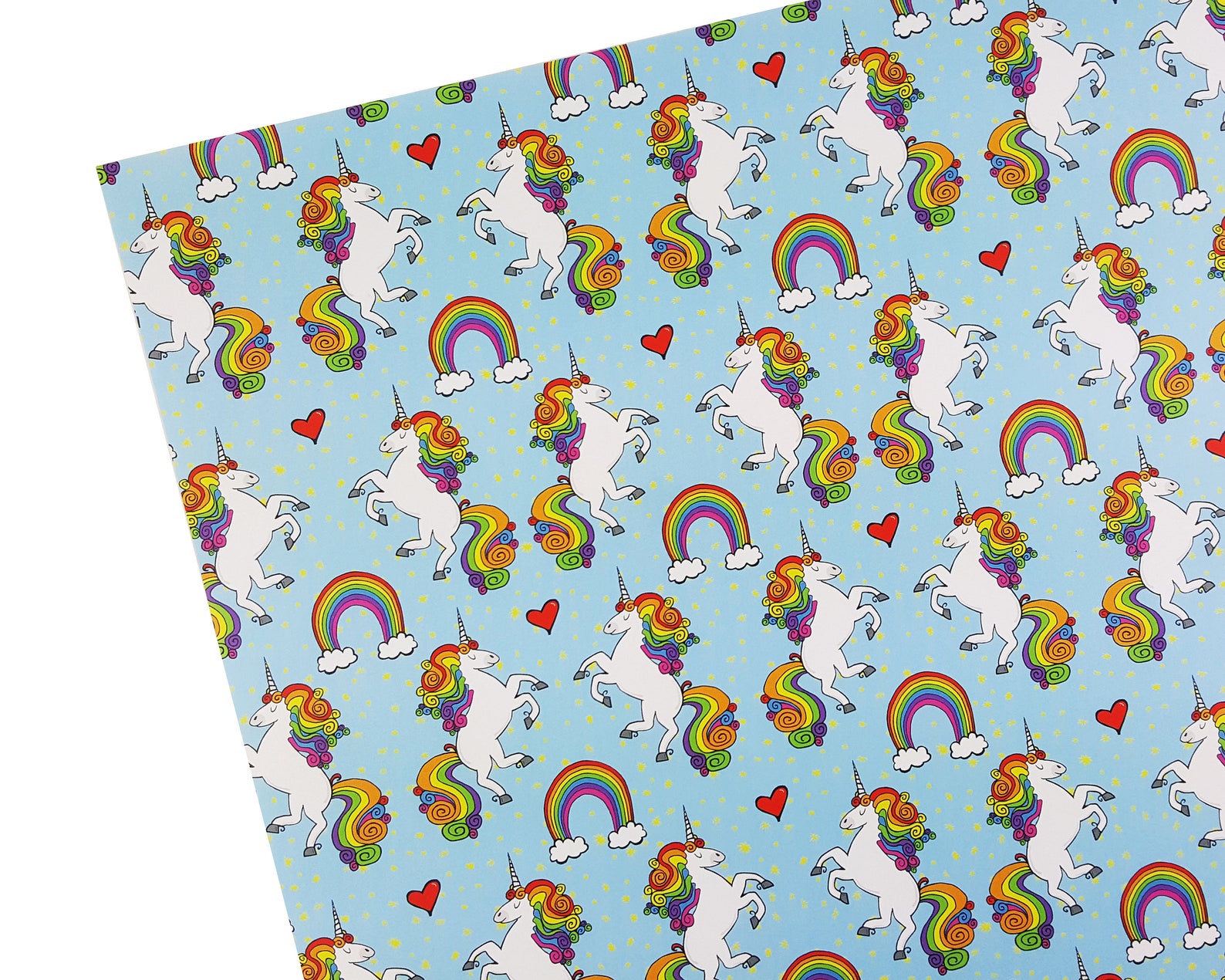 Unicorn Wrapping Paper Rainbow Gift Wrap Unicorn Party Unicorn Etsy