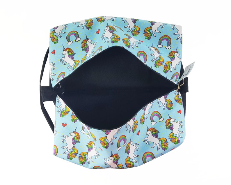 Unicorn Toiletry Bag Women Rainbow Cosmetic Bag Unicorn Etsy