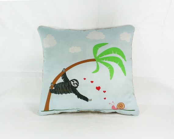 Sloth Cushion Plush Cute Animal Home Novelty x Coussin De Paresseux En Peluche