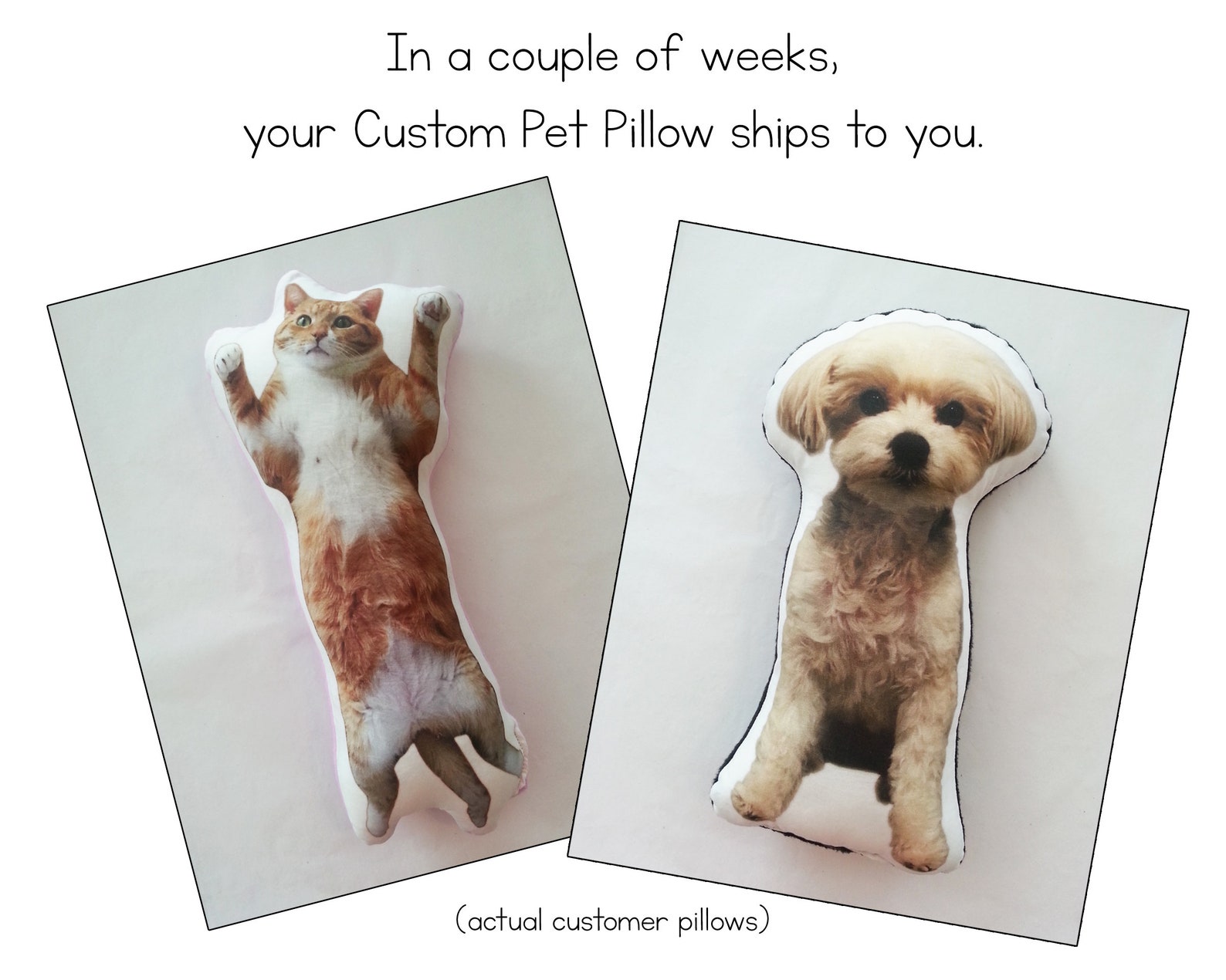 Custom Pet Pillow Custom Cat Pillow Best Cat Lover Gifts Shape Etsy