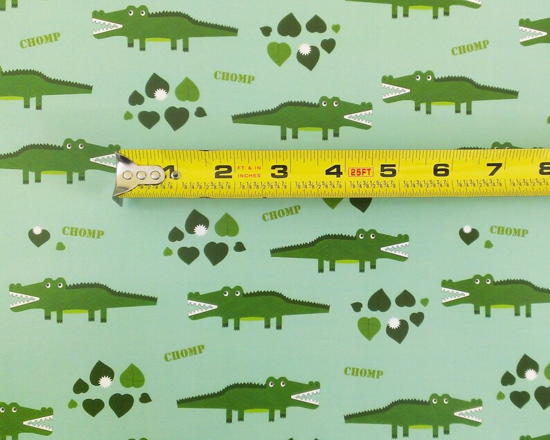 Alligator Wrapping Paper sheets, crocodile gift wrap, florida gators, louisiana, animal art, gift wrapping paper, scrapbook paper, green image 4