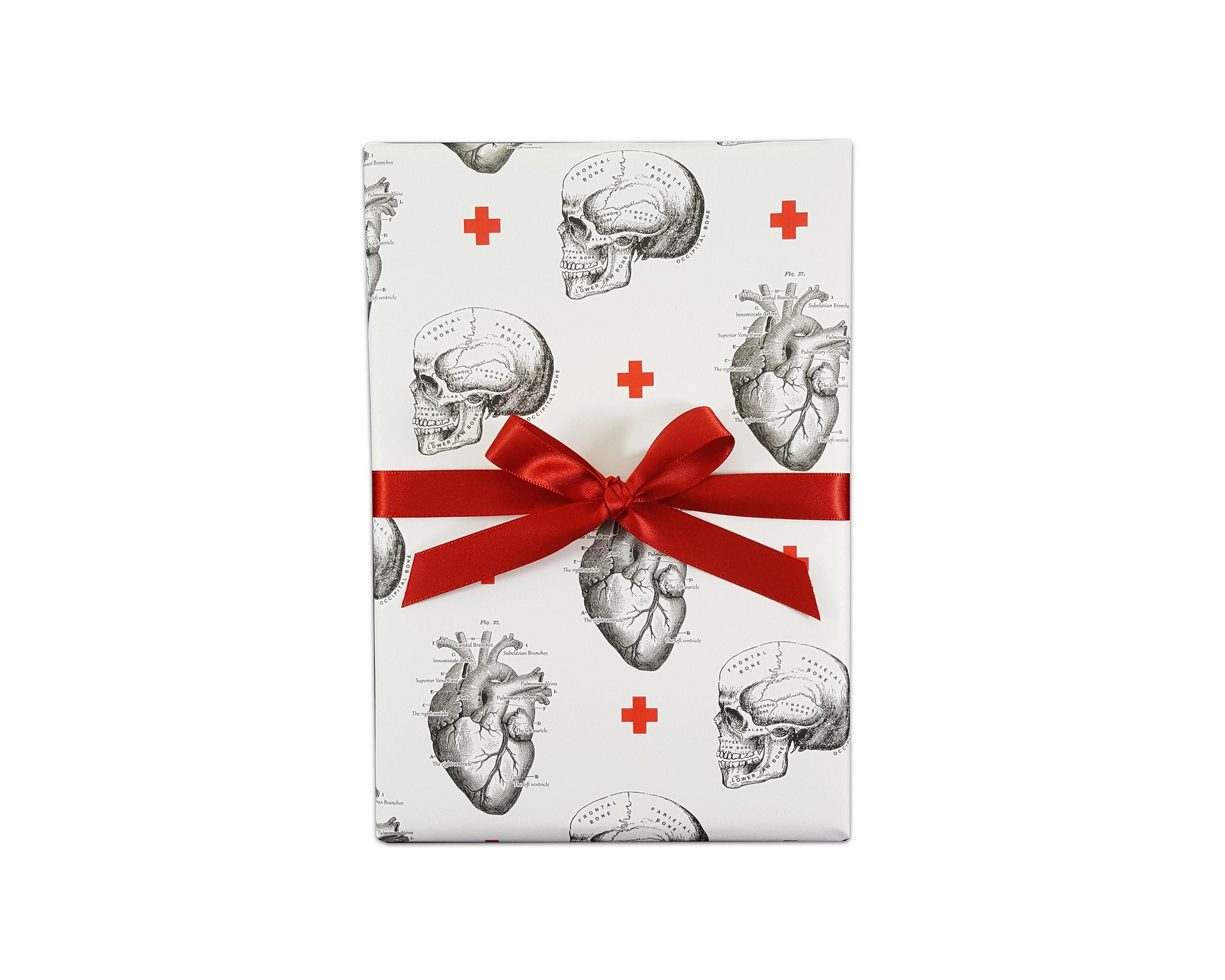 Rock and Roll Soul Skull Premium Gift Wrap Wrapping Paper Roll