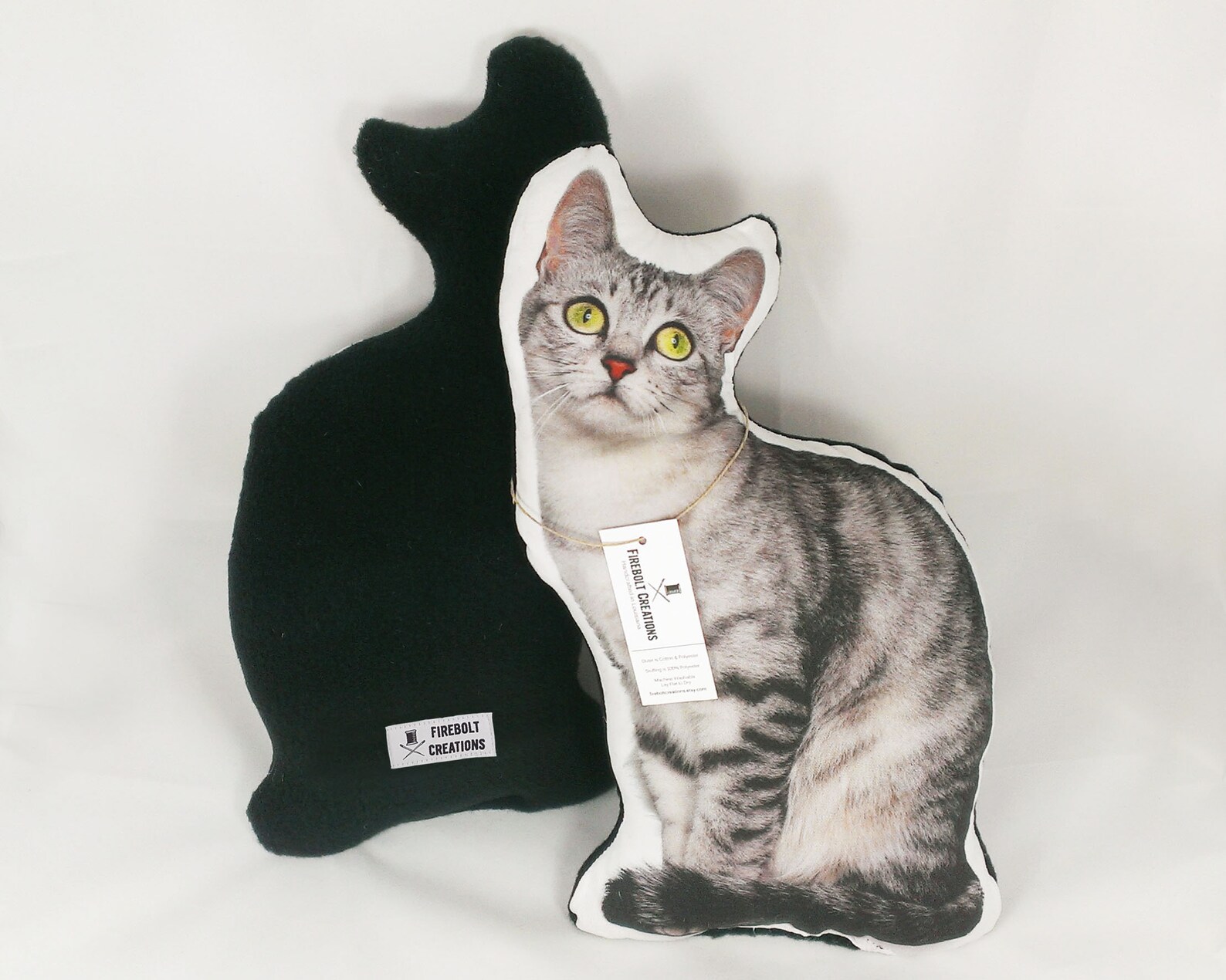 Gray Tabby Cat Pillow Gifts for Cat Lovers Cat Cushion Stuffed Etsy