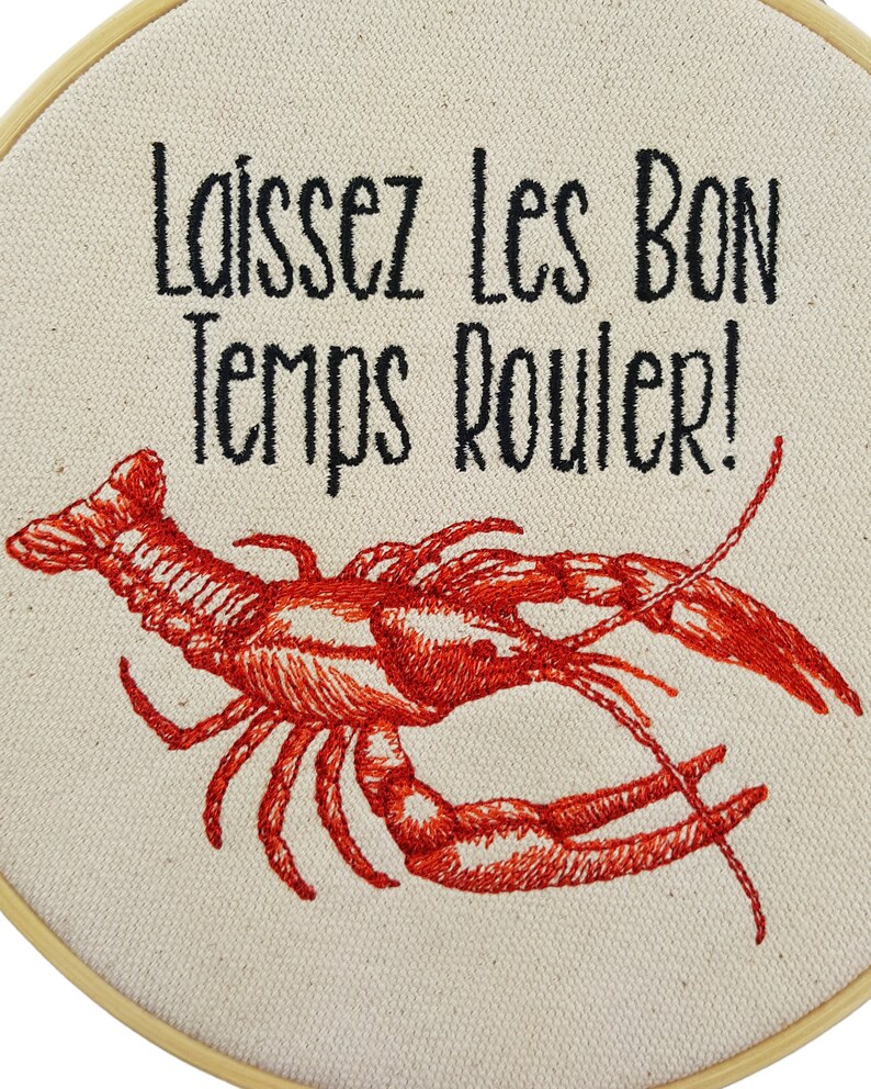 Crawfish Boil Wall Art Louisiana home decor crawfish decor cajun french wall decor louisiana art new orleans embroidery hoop mardi gras nola