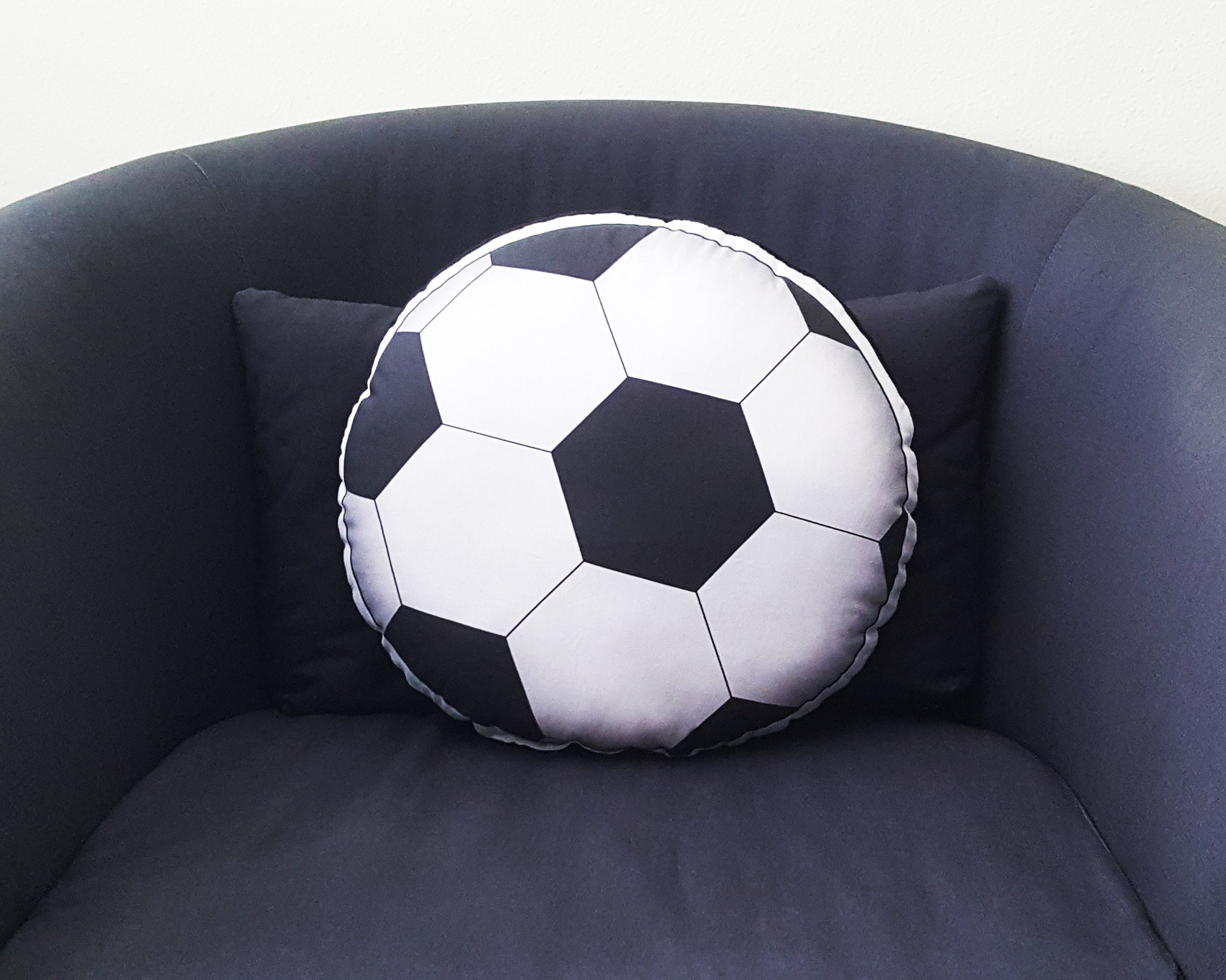 Soccer Ball Pillow personalized pillow soccer team gifts custom soccer coach kids room decor throw pillow sports