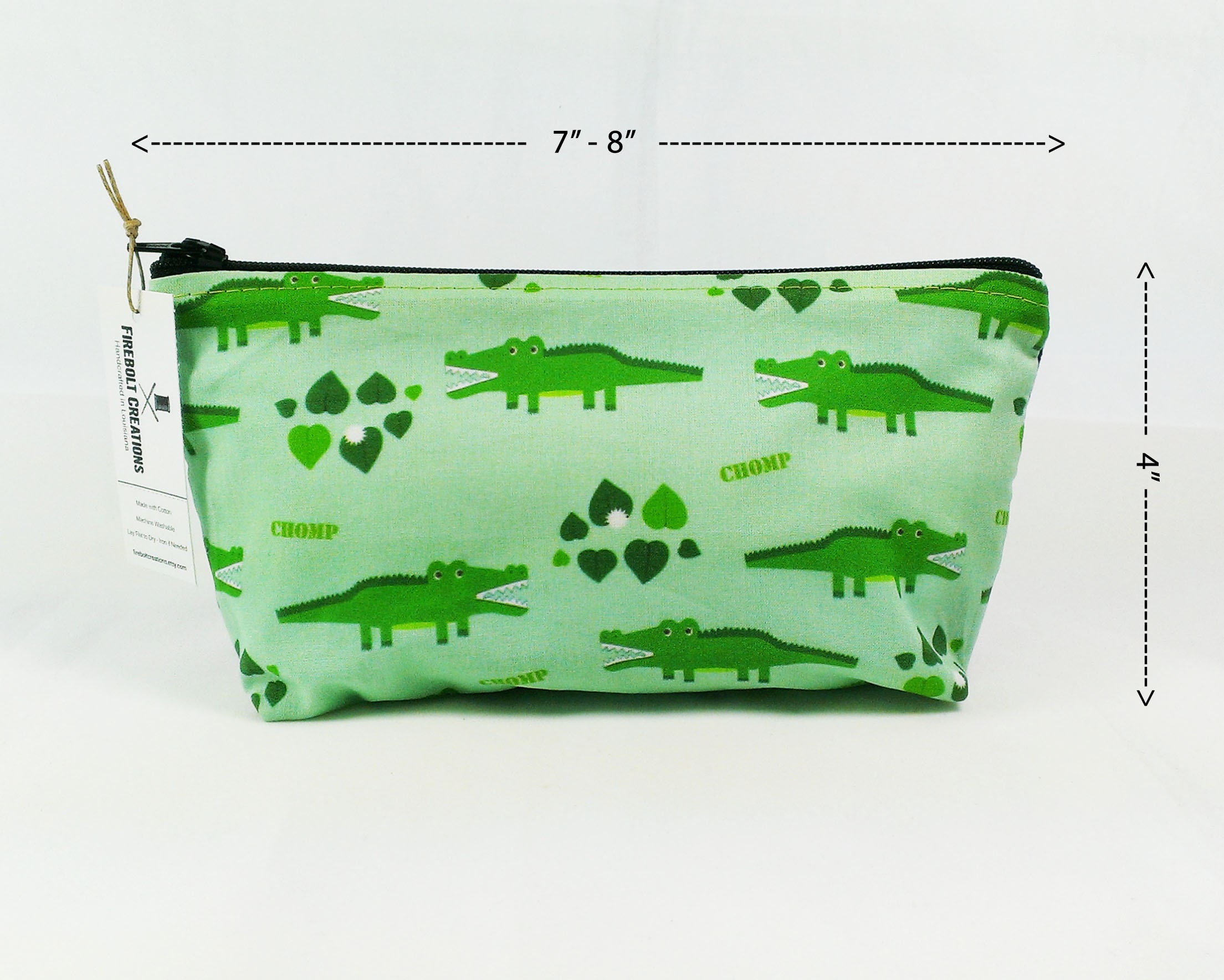 Alligator Toiletry Bag Set Crocodile Cosmetic Bag Pencil Pouch | Etsy