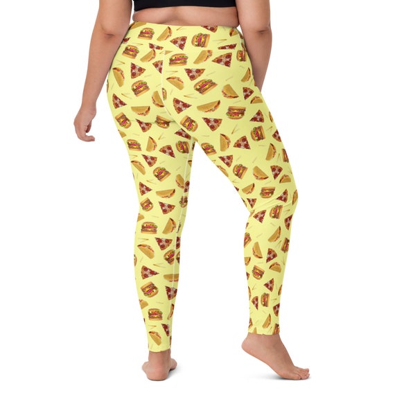 Food Leggings, Pizza Yoga Pants, Taco Festival Pants, Burger Tights, Gift  for Women, Gym, Printed, Workout, High Waisted, Funny, Foodie -  Finland